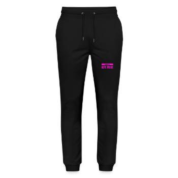 verdammt gut Frage - Stanley/Stella Unisex Bio Jogginghose Mover  - Schwarz - Vorne - Marisol (170cm) & Nik (191cm)