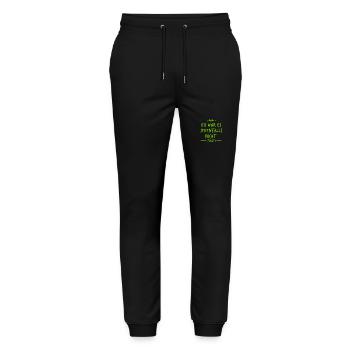 ich bin die Unschuld - Stanley/Stella Unisex Bio Jogginghose Mover  - Schwarz - Vorne - Marisol (170cm) & Nik (191cm)