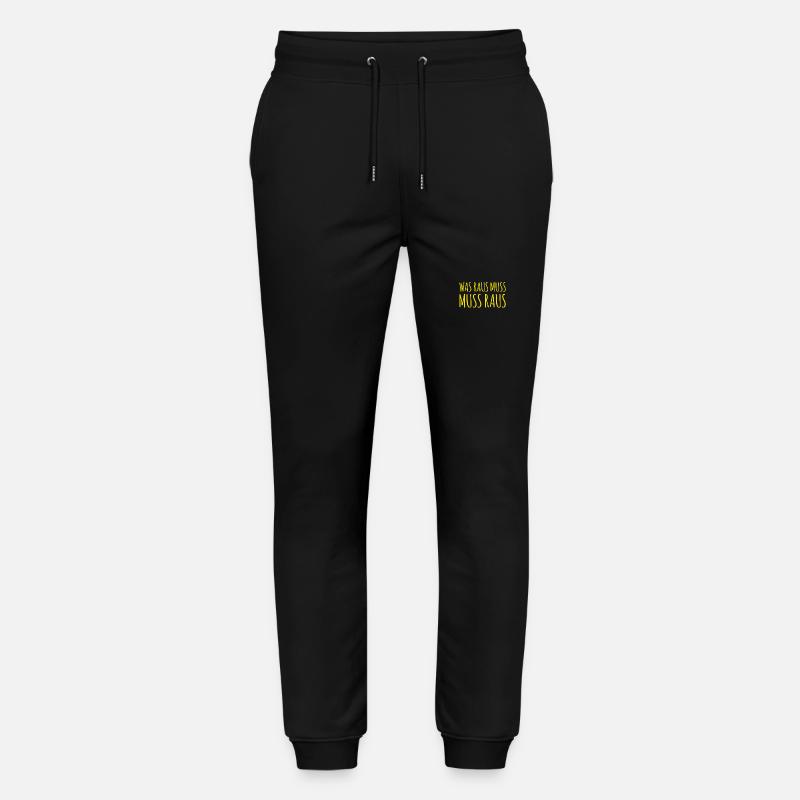 es muss raus - Stanley/Stella Unisex Bio Jogginghose Mover  - Schwarz
