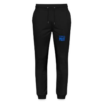 so sieht ein Drohnenpilot aus - Stanley/Stella Unisex Bio Jogginghose Mover  - Schwarz - Vorne - Marisol (170cm) & Nik (191cm)