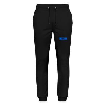wie lustig - Stanley/Stella Unisex Bio Jogginghose Mover  - Schwarz - Vorne - Marisol (170cm) & Nik (191cm)