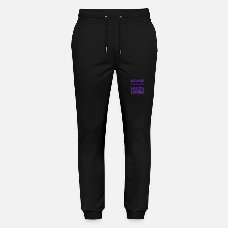 darf ich auf die Computermesse? - Stanley/Stella Unisex Bio Jogginghose Mover  - Schwarz
