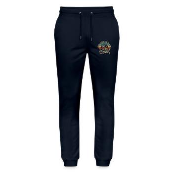 Vintage 2015 Legende - Retro Geburtstagsgeschenk - Stanley/Stella Unisex Bio Jogginghose Mover  - Navy - Vorne - Marisol (170cm) & Nik (191cm)