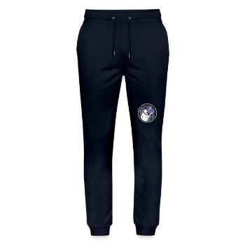 Gitarrist - Stanley/Stella Unisex Bio Jogginghose Mover  - Navy - Vorne - Marisol (170cm) & Nik (191cm)