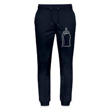 Baby Gift Vibe Toddler Pregnancy - Stanley/Stella Mover Unisex Organic Jogging Trousers - navy - Front - Marisol (170cm) & Nik (191cm)