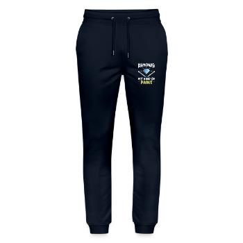 Diamond Painting Hobbyist Artist Diamond Painter - Stanley/Stella Mover Unisex Organic Jogging Trousers - navy - Front - Marisol (170cm) & Nik (191cm)