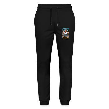 Father's Day Best Daddy Dwarf - Stanley/Stella Mover Unisex Organic Jogging Trousers - black - Front - Marisol (170cm) & Nik (191cm)