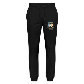 Drôle Boule De Bowling Bowling Alley Attelle Sport - Pantalon de jogging bio MOVER Stanley/Stella unisexe - noir - Devant - Marisol (170cm) & Nik (191cm)