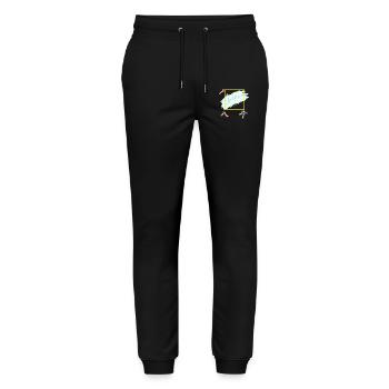 Drink outside the box - Stanley/Stella Unisex Bio Jogginghose Mover  - Schwarz - Vorne - Marisol (170cm) & Nik (191cm)