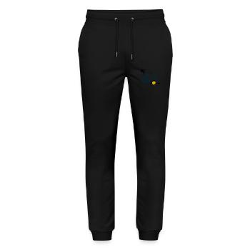 Peace and Love - Stanley/Stella Mover Unisex Organic Jogging Trousers - black - Front - Marisol (170cm) & Nik (191cm)