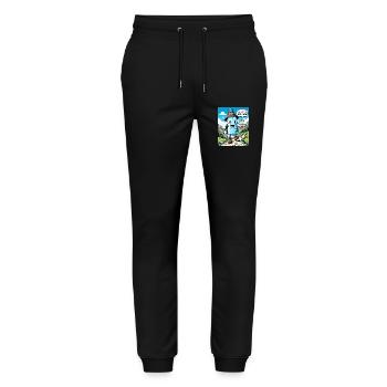 Hydration is an Uphill Battle - Stanley/Stella Mover Unisex Organic Jogging Trousers - black - Front - Marisol (170cm) & Nik (191cm)