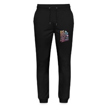 Sœur, Frère ou sœur, Famille - Pantalon de jogging bio MOVER Stanley/Stella unisexe - noir - Devant - Marisol (170cm) & Nik (191cm)
