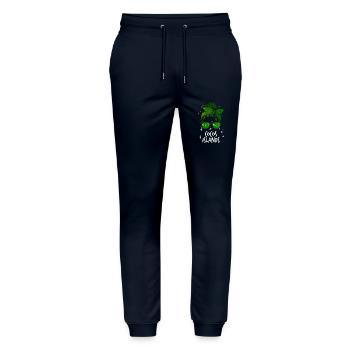 Cocos Islands - Stanley/Stella Mover Unisex Organic Jogging Trousers - navy - Front - Marisol (170cm) & Nik (191cm)
