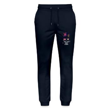 Turks and Caicos Islands - Stanley/Stella Mover Unisex Organic Jogging Trousers - navy - Front - Marisol (170cm) & Nik (191cm)