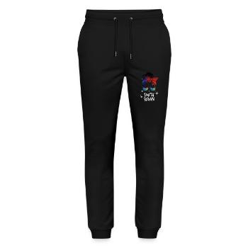 South Sudan - Stanley/Stella Mover Unisex Organic Jogging Trousers - black - Front - Marisol (170cm) & Nik (191cm)