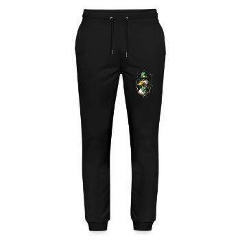 St. Patrick's Ente - Stanley/Stella Unisex Bio Jogginghose Mover  - Schwarz - Vorne - Marisol (170cm) & Nik (191cm)