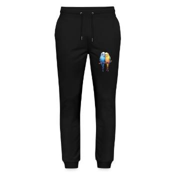 BudgiePair of budgies - Stanley/Stella Mover Unisex Organic Jogging Trousers - black - Front - Marisol (170cm) & Nik (191cm)