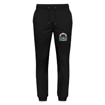 Monster Spider dans la ville Horreur des araignées géantes - Pantalon de jogging bio MOVER Stanley/Stella unisexe - noir - Devant - Marisol (170cm) & Nik (191cm)