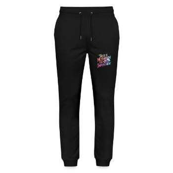 Mushroom Mushrooms Funghi Mushroom - Stanley/Stella Mover Unisex Organic Jogging Trousers - black - Front - Marisol (170cm) & Nik (191cm)