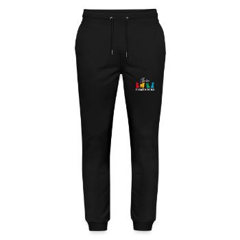 Yorkshire Terrier personality on four paws. - Stanley/Stella Mover Unisex Organic Jogging Trousers - black - Front - Marisol (170cm) & Nik (191cm)