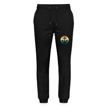 Anchor Vintage Seafaring Lake Sea Anchor - Stanley/Stella Mover Unisex Organic Jogging Trousers - black - Front - Marisol (170cm) & Nik (191cm)