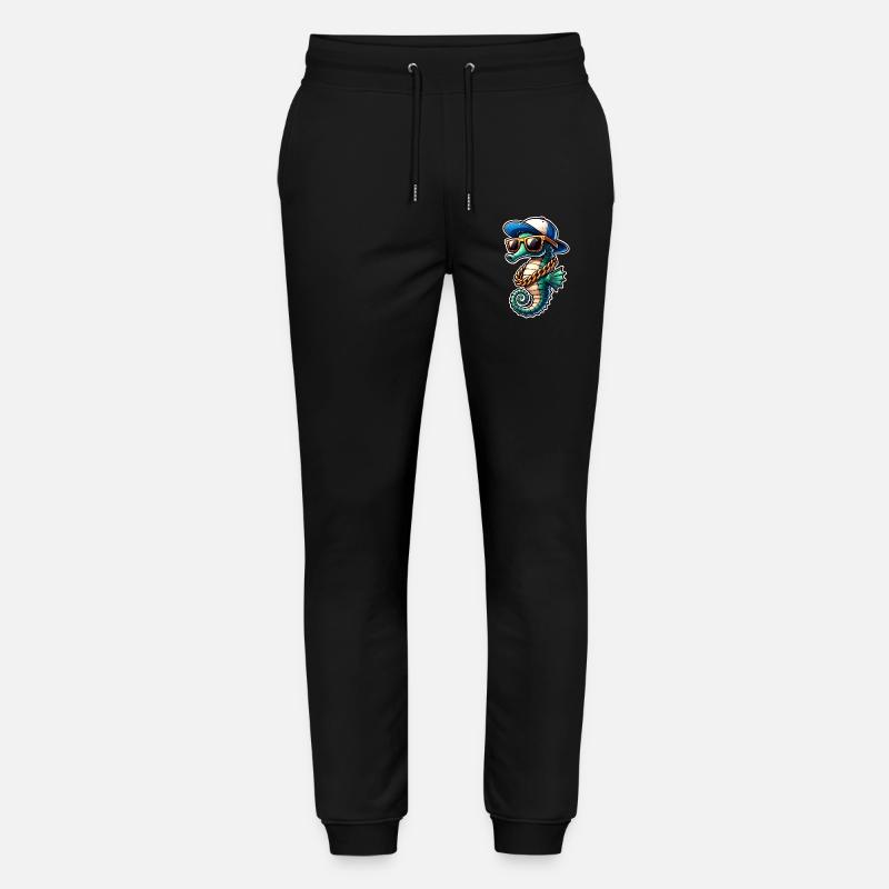 Seepferd Seepferdchen - Stanley/Stella Unisex Bio Jogginghose Mover - Schwarz