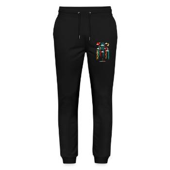 Abstract moderne - Urban modern colorful building - Stanley/Stella Mover Unisex Organic Jogging Trousers - black - Front - Marisol (170cm) & Nik (191cm)