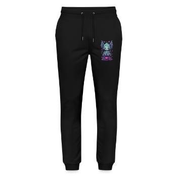 Gothic Ghoul Kawaii Love Monster Pastel Design - Stanley/Stella Mover Unisex Organic Jogging Trousers - black - Front - Marisol (170cm) & Nik (191cm)