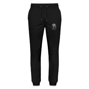 Merry Christmas - Stanley/Stella Mover Unisex Organic Jogging Trousers - black - Front - Marisol (170cm) & Nik (191cm)