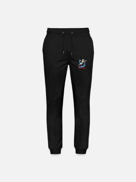 ROCK SANTA - Stanley/Stella Mover Unisex Organic Jogging Trousers - black