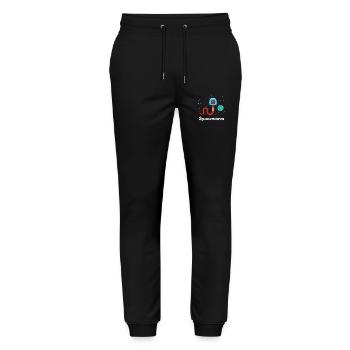 Spaceworm Regenwurm lustiger Weltraum - Stanley/Stella Unisex Bio Jogginghose Mover  - Schwarz - Vorne - Marisol (170cm) & Nik (191cm)