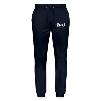ENTJ MBTI Myers Briggs Personality Extrovert - Stanley/Stella Mover Unisex Organic Jogging Trousers - navy - Front - Marisol (170cm) & Nik (191cm)