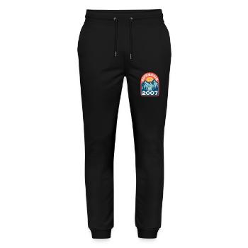 Awesome since 2007 - Stanley/Stella Mover Unisex Organic Jogging Trousers - black - Front - Marisol (170cm) & Nik (191cm)
