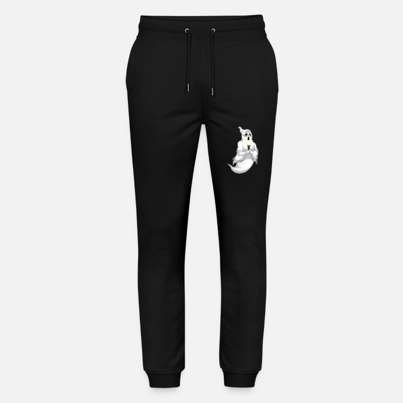 Ghost Halloween Flashlight - Stanley/Stella Mover Unisex Organic Jogging Trousers - black