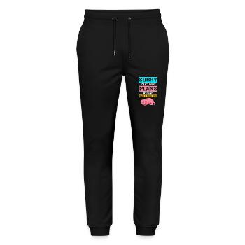 Chiot de sable - Pantalon de jogging bio MOVER Stanley/Stella unisexe - noir - Devant - Marisol (170cm) & Nik (191cm)