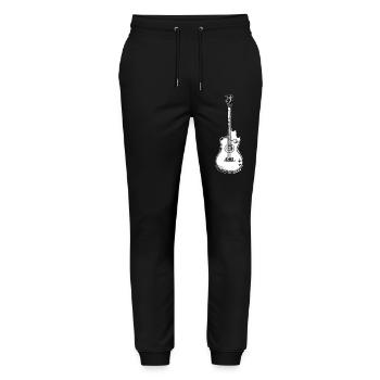 Guitar Guitarist Musical Instrument Plucked Instrument - Stanley/Stella Mover Unisex Organic Jogging Trousers - black - Front - Marisol (170cm) & Nik (191cm)