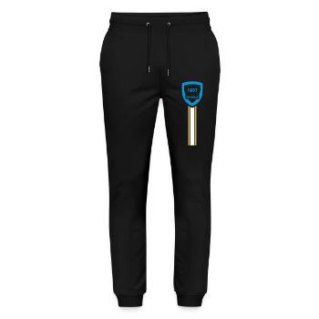 Marseille football club - Pantalon de jogging bio MOVER Stanley/Stella unisexe - noir - Devant - Marisol (170cm) & Nik (191cm)