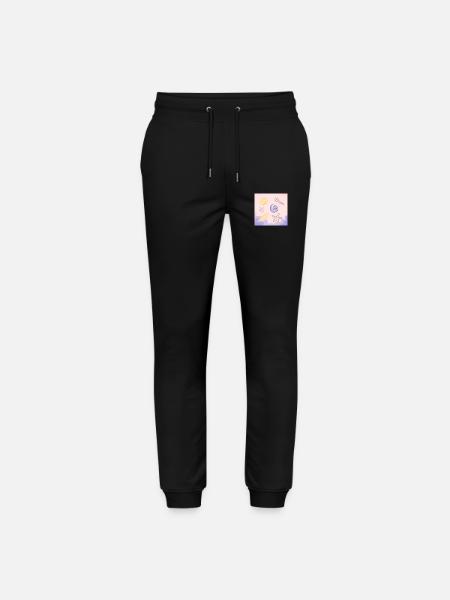 Pastel Sea Shells Starfish - Stanley/Stella Mover Unisex Organic Jogging Trousers - black