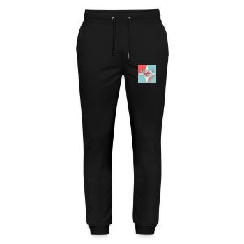 FATHER's DAY. HAPPY BIRTHDAY DAD. DAD. HAPPY BIRTHDAY - Stanley/Stella Mover Unisex Organic Jogging Trousers - black - Front - Marisol (170cm) & Nik (191cm)