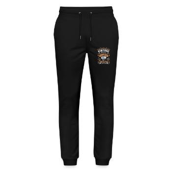 Birthday gift, Vintage born in November 2005 - Stanley/Stella Mover Unisex Organic Jogging Trousers - black - Front - Marisol (170cm) & Nik (191cm)