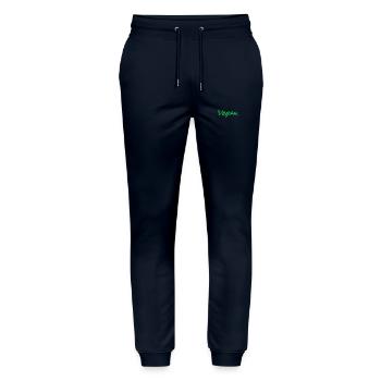 Vegan - Stanley/Stella Unisex Bio Jogginghose Mover  - Navy - Vorne - Marisol (170cm) & Nik (191cm)