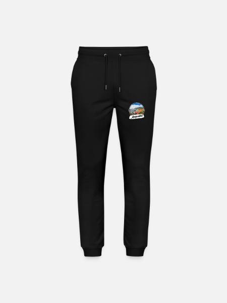 Anguilla Souvenir - Stanley/Stella Mover Unisex Organic Jogging Trousers - black