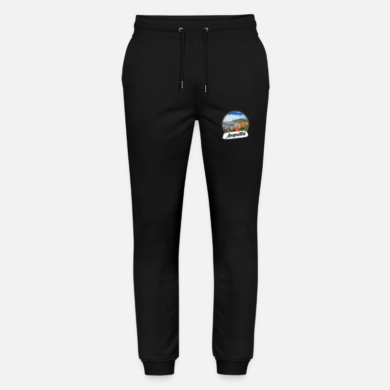 Anguilla Souvenir - Stanley/Stella Unisex Bio Jogginghose Mover  - Schwarz