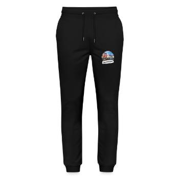 Souvenir de Copenhague - Pantalon de jogging bio MOVER Stanley/Stella unisexe - noir - Devant - Marisol (170cm) & Nik (191cm)