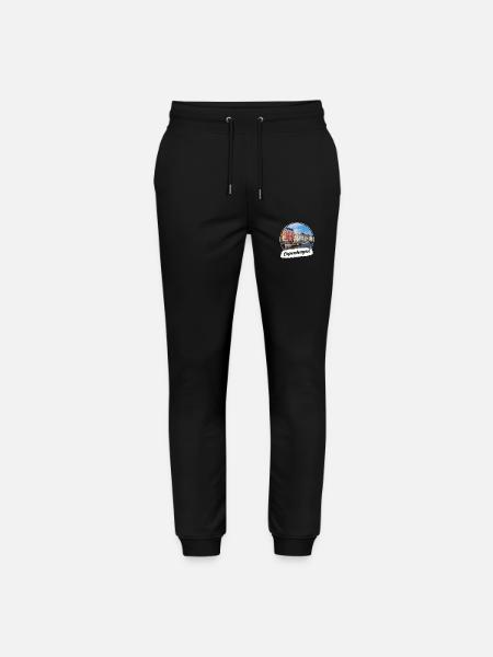 Copenhagen Souvenir - Stanley/Stella Mover Unisex Organic Jogging Trousers - black