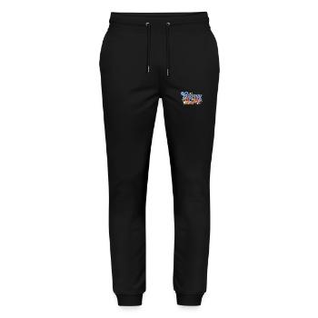 Groovy stepfather garden plant flowers - Stanley/Stella Mover Unisex Organic Jogging Trousers - black - Front - Marisol (170cm) & Nik (191cm)