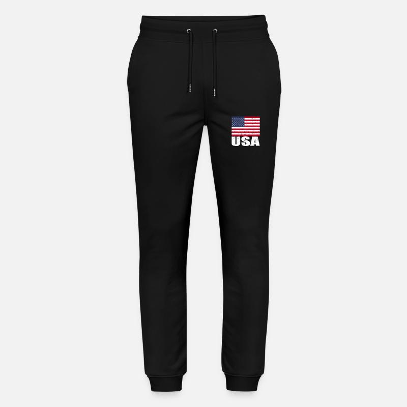 Drapeau de cerf - Pantalon de jogging bio MOVER Stanley/Stella unisexe - noir
