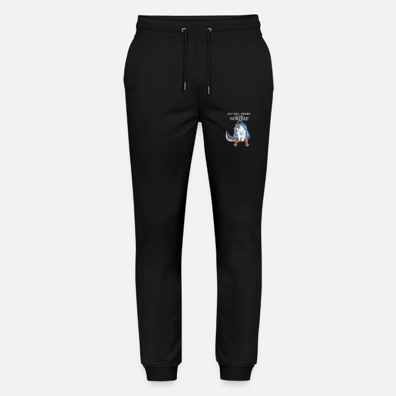 Nordsee Plattdeutsch Spruch Moin Möwe - Stanley/Stella Unisex Bio Jogginghose Mover  - Schwarz