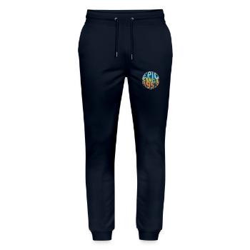 Epic since 1953 - Stanley/Stella Mover Unisex Organic Jogging Trousers - navy - Front - Marisol (170cm) & Nik (191cm)
