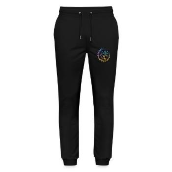 Bouledogue français - Pantalon de jogging bio MOVER Stanley/Stella unisexe - noir - Devant - Marisol (170cm) & Nik (191cm)